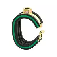 Хомут Mupro Safety Clip зелен. полоса М8-33 мм. оцинк.