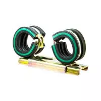 Хомут Mupro Vario Twin Clip с зел. полосой 18 мм.