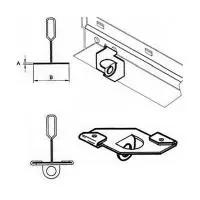 Зажим для монтажа легких подвесных потолков d5,4
