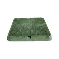 Люк полимерный квадратный зеленый 30кН 60мм 685х685мм до 3,0 тонн на 1м.кв