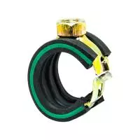 Хомут Mupro Safety Clip зелен. полоса М8-22 мм. оцинк.