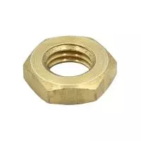 Гайка низкая М8 латунь DIN439 (БЛИСТЕР - 16шт)