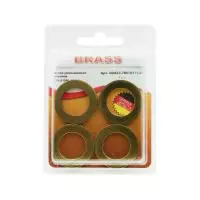 Шайба плоская уменьшенная D16,0 латунь DIN433 (БЛИСТЕР - 4шт)