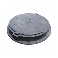 Люк полимерный круглый серый 33кН 110мм до 3,0 тонн на 1м.кв
