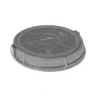Люк полимерный круглый серый/черный 125кН 110мм до 12,5 тонн на 1м.кв