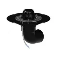 Воронка кровельная с гор. выпуском Дн 110 c листвоул электрообогревом фл Татполимер