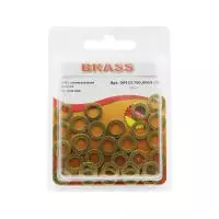 Шайба плоская уменьшенная D6,0 латунь DIN433 (БЛИСТЕР - 30шт)