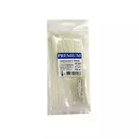 Кабельная стяжка (хомут пластиковый) 3х160 белый 100шт/уп.