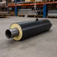 Концевой элемент трубопровода с кабелем вывода 108×4 09Г2С ППУ2-ПЭ