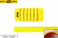 АКЦИЯ 53205-1170240 патрубок гофрированный D=100 L=210, усил. (5 слоев арм.), силикон, BRUBBERG