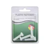 Винт цилиндрический M6x25 полиамид Din84 (БЛИСТЕР-4шт)