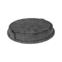 Люк полимерный круглый серый 250кН 110мм до 25 тонн на 1м.кв