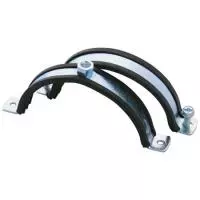 Хомут с резиновой прокладкой 3011 Дн 87-92 (3") М8 в/к винт-шуруп. дюбель Strongman 3011.090A