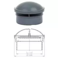 Клапан серый безнапорный 50 мм Ostendorf