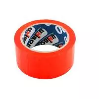 Клейкая лента упаковочная UNIBOB красная 48 мм х 24 м, 45 мкм