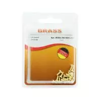 Винт цилиндрический М2,5х 6 латунный DIN84 (Блистер - 16шт.)