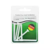 Винт цилиндрический M4x40 полиамид Din84 (БЛИСТЕР-6шт)