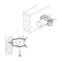 Крепеж балочный по дереву под трубу d30-35 Sinard