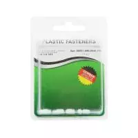 Винт установочный M4x 6 плоский конец, прямой шлиц, полиамид Din551 (БЛИСТЕР-10шт)