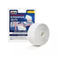 Самоклеящаяся бордюрная лента д/ванн и раковин 38мм х 3,35м. белая UNIBOB