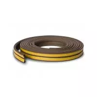 Уплотнитель REMONTIX Р6 самоклеящийся для окон и дверей резиновый коричневый, 6 м