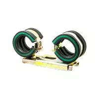 Хомут Mupro Vario Twin Clip с зел. полосой 22 мм.