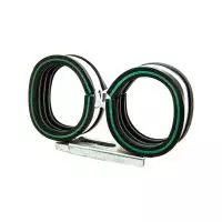 Хомут Mupro Vario Twin Clip с зел. полосой 1 1/2