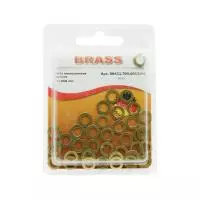 Шайба плоская уменьшенная D5,0 латунь DIN433 (БЛИСТЕР - 40шт)