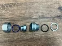 Муфта для гофрированных труб DPJ-38-M50 коннектор прямой, наружный M50 WE7500900 (Муфта вводная ВМ-38-М50)