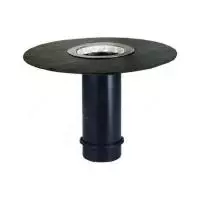 Элемент надставной с гор. выпуском Дн 125 с гидроизоляц. полимербитумным полотном и уплот. резин. кольцом HL