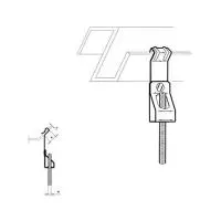 Зажим балочный угол 45° с креплением под шпильку 1,5-5/20 М10