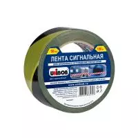 Лента сигнальная UNIBOB желто-черная 50мм х 150м