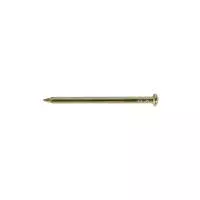 Гвоздь латунированный 1,4х25 обивочный с круглуглой гололовкой (БЛИСТЕР-200шт.)