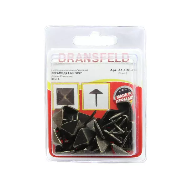 Гвозди&nbsp;декоративные&nbsp;ПИРАМИДКА&nbsp;20х14&nbsp;Бронза-Ренесанс&nbsp;(БЛИСТЕР-20 шт.)