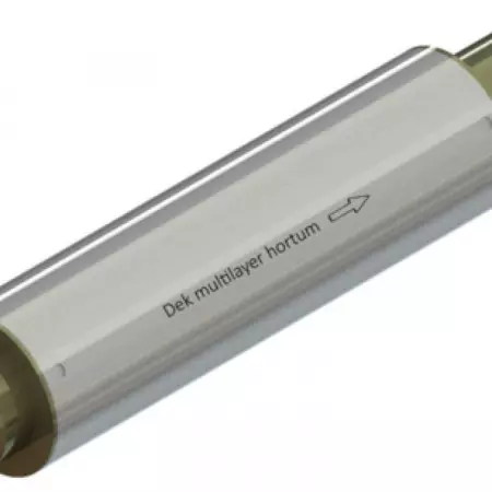 Компенсатор сильфонный осевой с защитным кожухом и внутренним экраном DEK multilayer Ду 125 Ру16 бар под приварку L=330мм Hortum 125-16-60 (0020125-060)