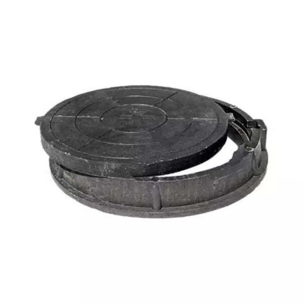 Люк полимерный круглый серый 60кН 110мм до 6,0 тонн на 1м.кв