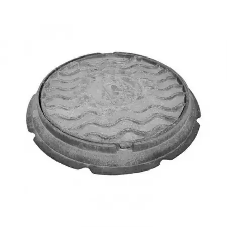 Люк чугунный (Д) дождевой канал. Л (легкий) круглый (А30) m=64кг 30 кН Кронтиф Россия