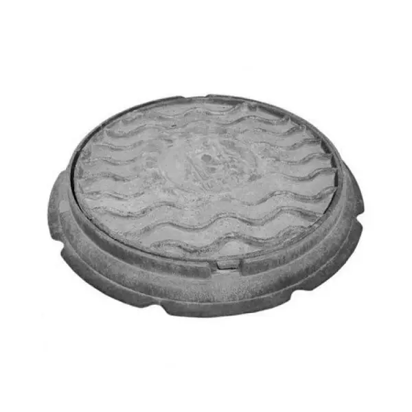 Люк чугунный (Д) дождевой канал. Л (легкий) круглый (А30) m=64кг 30 кН Кронтиф Россия