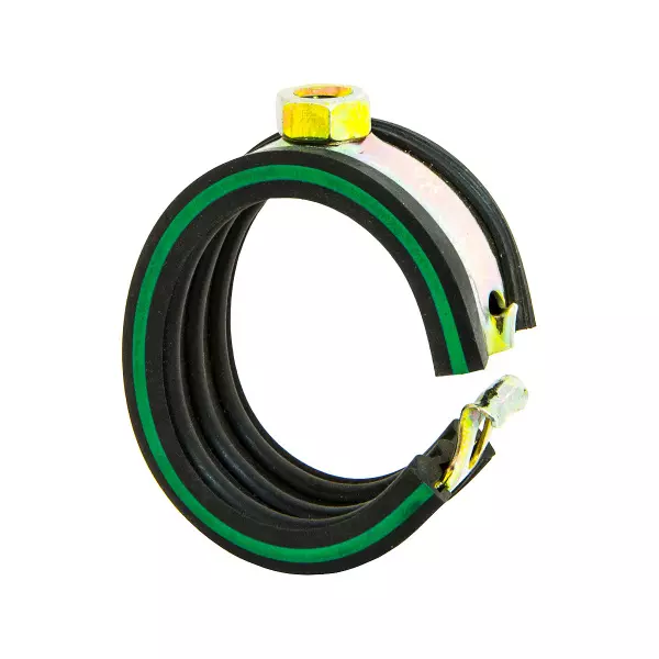 Хомут Mupro Safety Clip зелен. полоса М8-42 мм. оцинк.