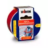 Клейкая лента светоотражающая UNIBOB, красно-белая 48мм х 5м