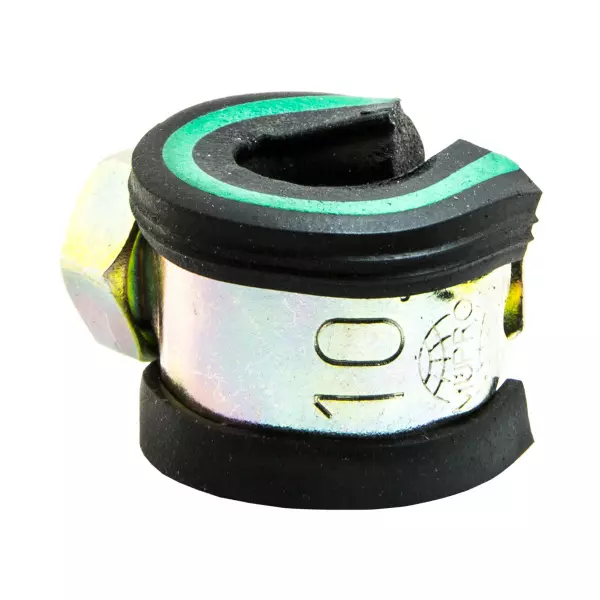 Хомут Mupro Safety Clip зелен. полоса М8-10 мм. оцинк.