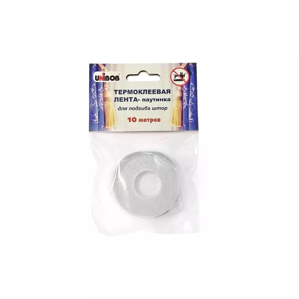 Термоклеевая лента для подгиба штор UNIBOB, 10м