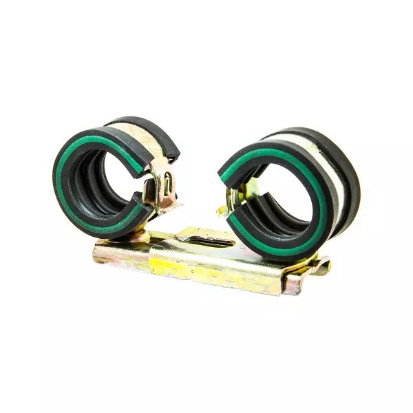Хомут Mupro Vario Twin Clip с зел. полосой 22 мм.