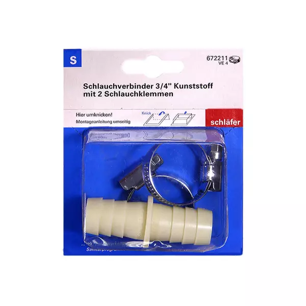 Хомут червячный для пластикового штутцера 3 4 2шт.