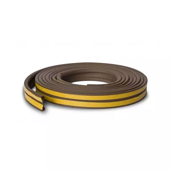 Уплотнитель REMONTIX Р6 самоклеящийся для окон и дверей резиновый коричневый, 6 м