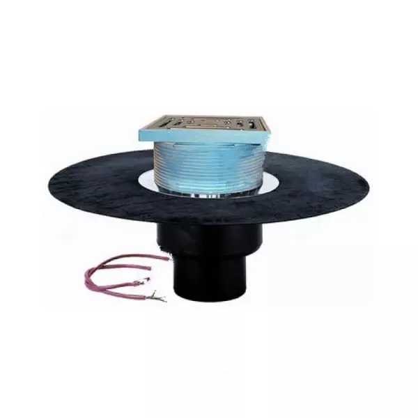 Воронка кровельная с верт. выпуском Дн 75 с трапом электрообогревом теплоизоляцией гидроизоляц. полимербитумным полотном 500мм HL