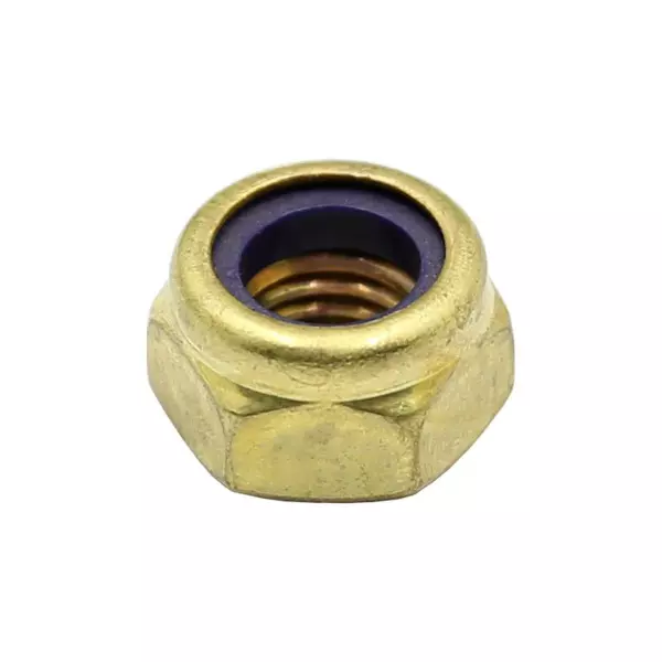 Гайка самоконтрящаяся М8 латунь DIN985 (БЛИСТЕР - 8шт)