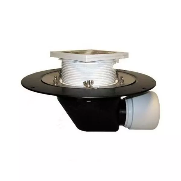 Воронка кровельная с гор. выпуском Дн 75/110 с трапом теплоизоляцией обж. фланцем HL