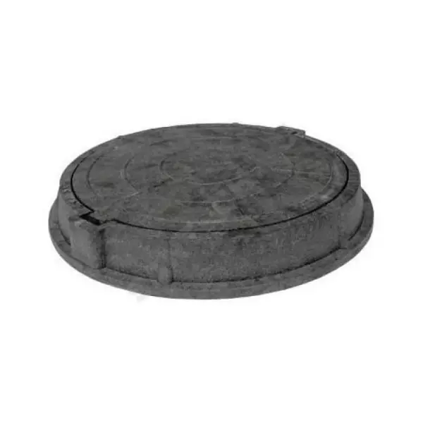 Люк полимерный круглый серый 250кН 110мм до 25 тонн на 1м.кв