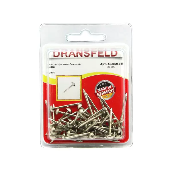 Гвоздь декоративный 6,5х21 (БЛИСТЕР-20шт.)